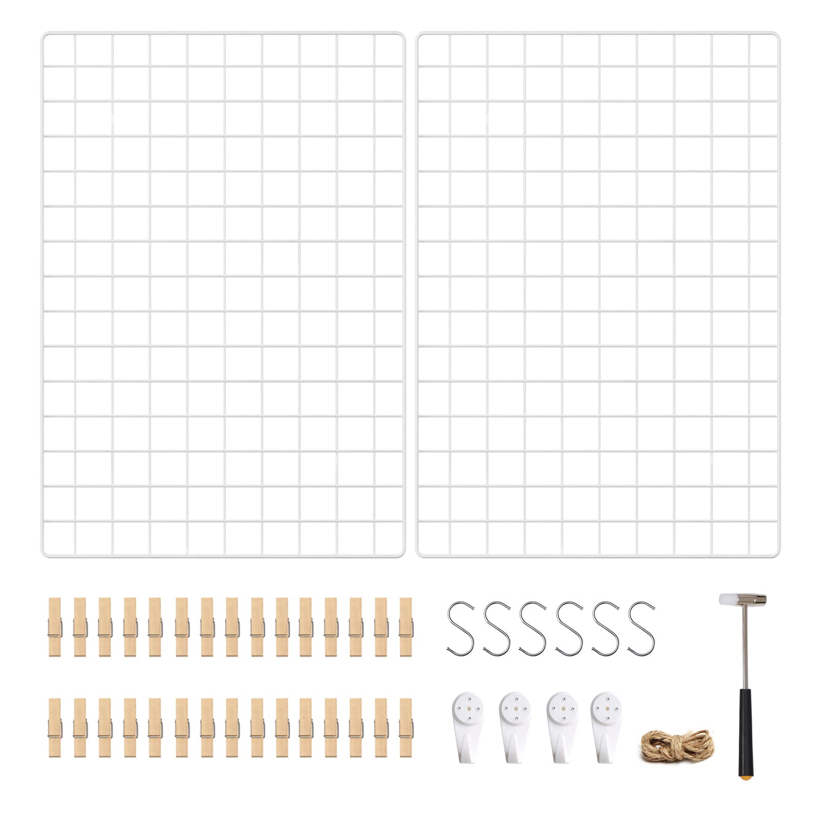 songmics-fotowand-drahtgitter-2er-set-lpp01h-schwarz-wandgitter-diy-deko image 7