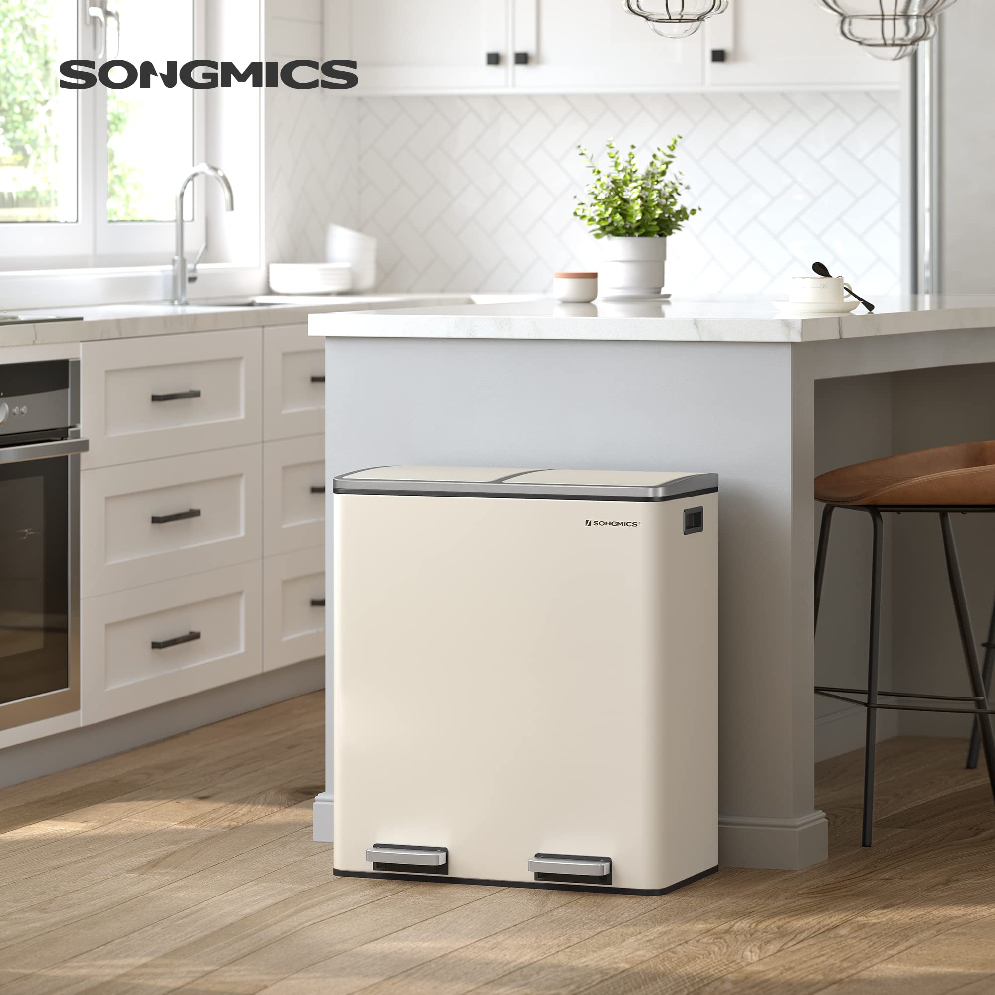 songmics-ultb201a01-doppel-m-lleimer-60l-mit-2x-30l-mandelfarben image 2