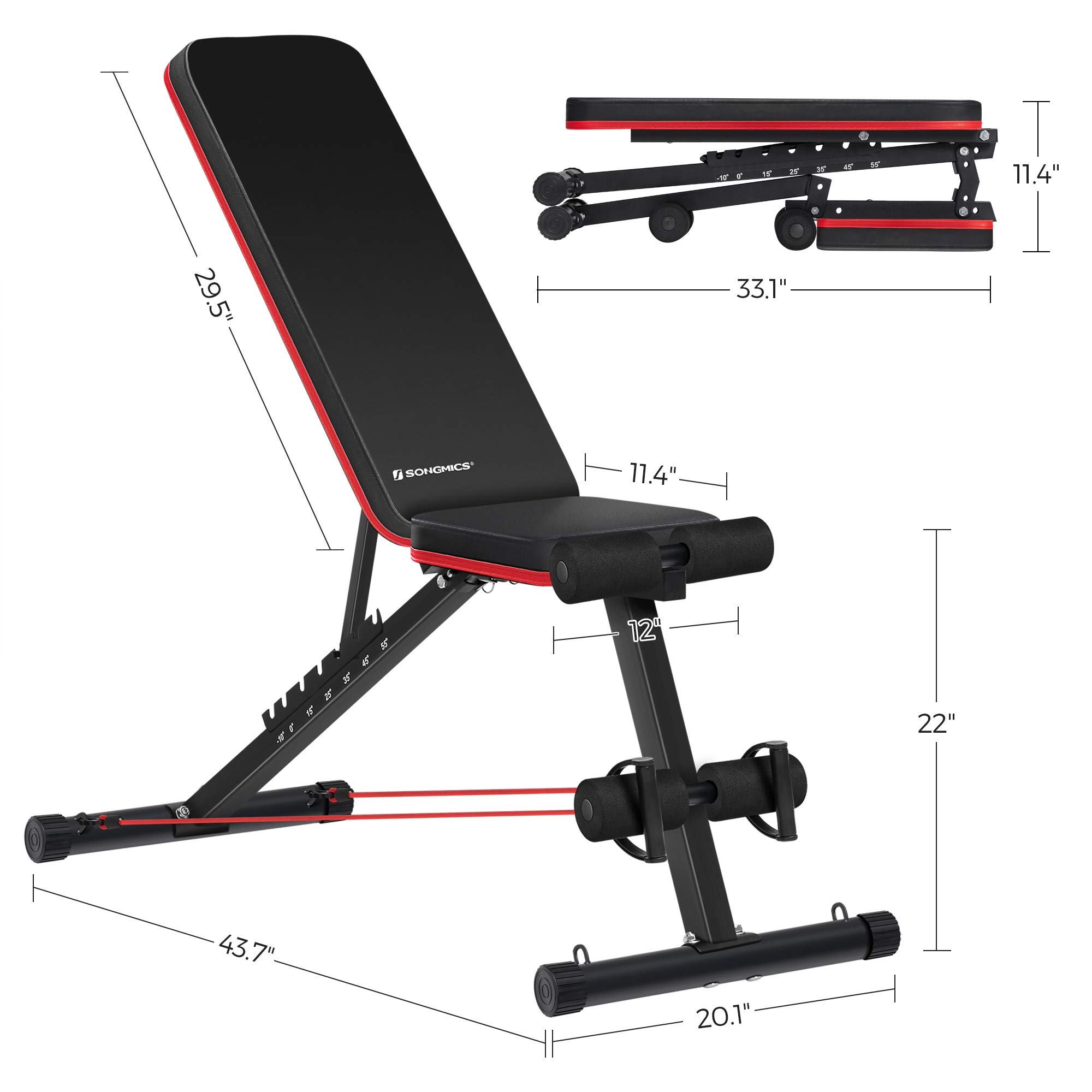 songmics-hantelbank-swb801r01-trainingsbank-verstellbar-klappbar-schwarz-rot image 7