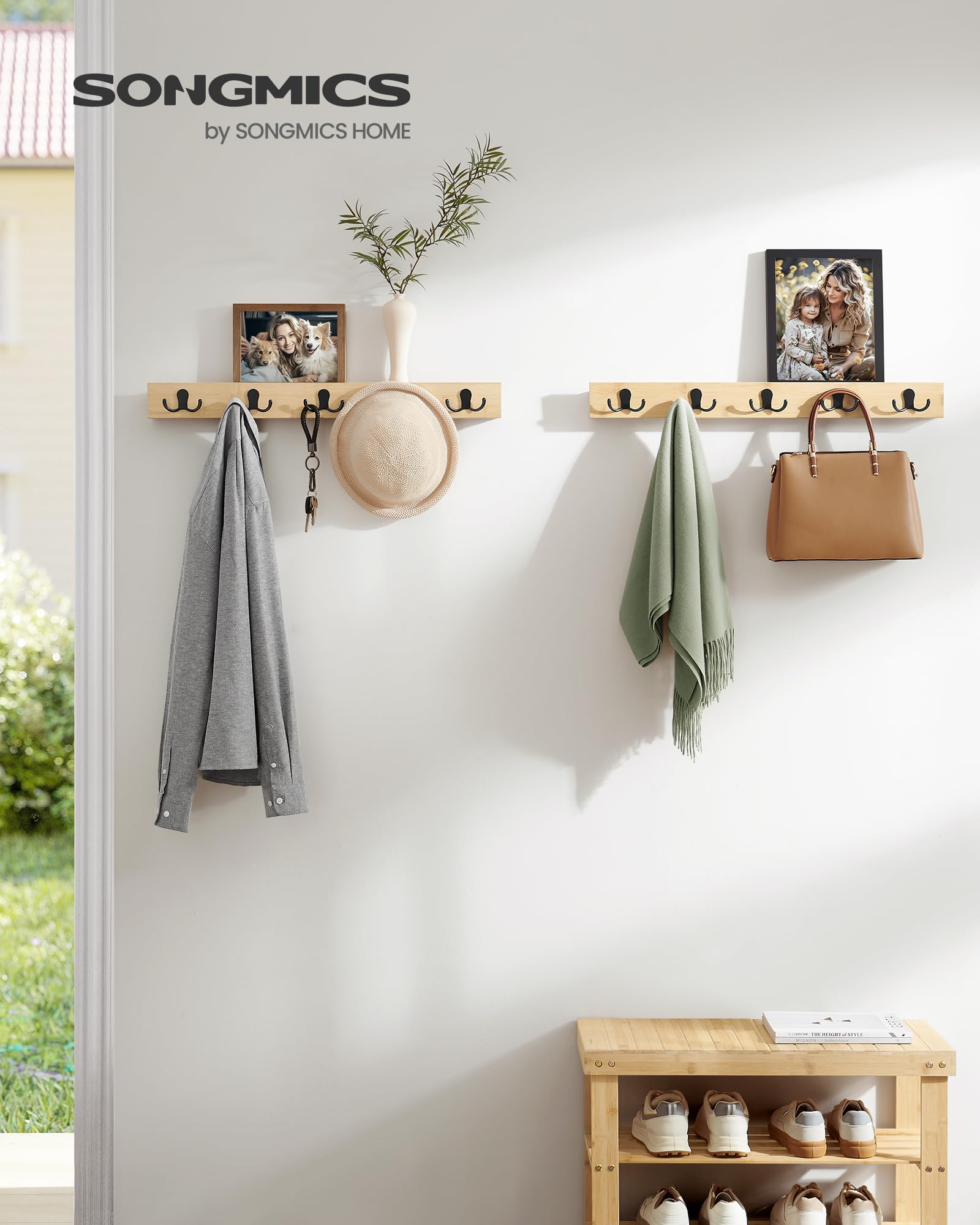 songmics-wandgarderobe-2er-set-lcr052n01-naturbeige-bambus-10-haken image 2