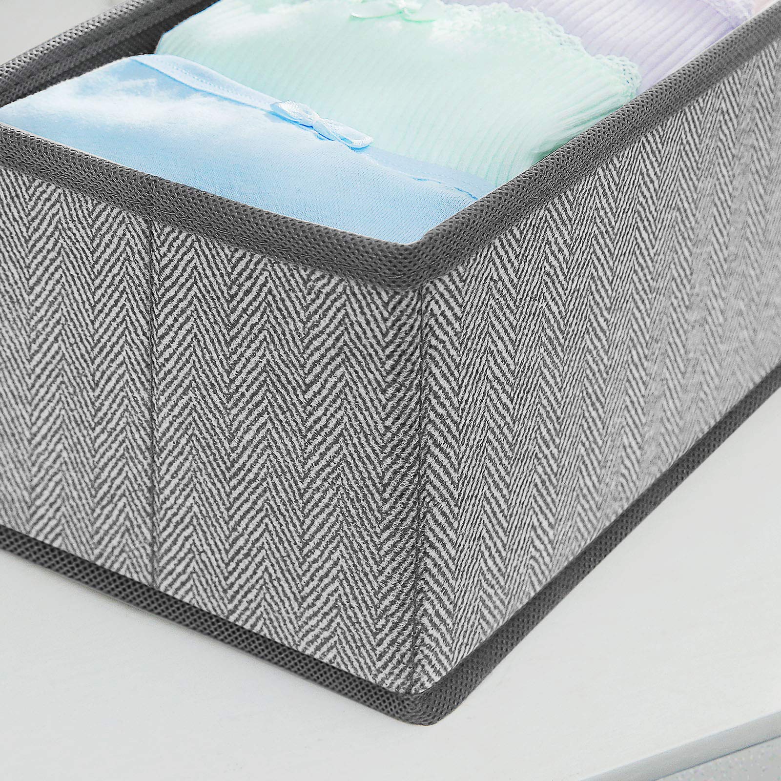 songmics-aufbewahrungsboxen-6er-set-schubladen-organizer-vliesstoff-leinenoptik- image 8