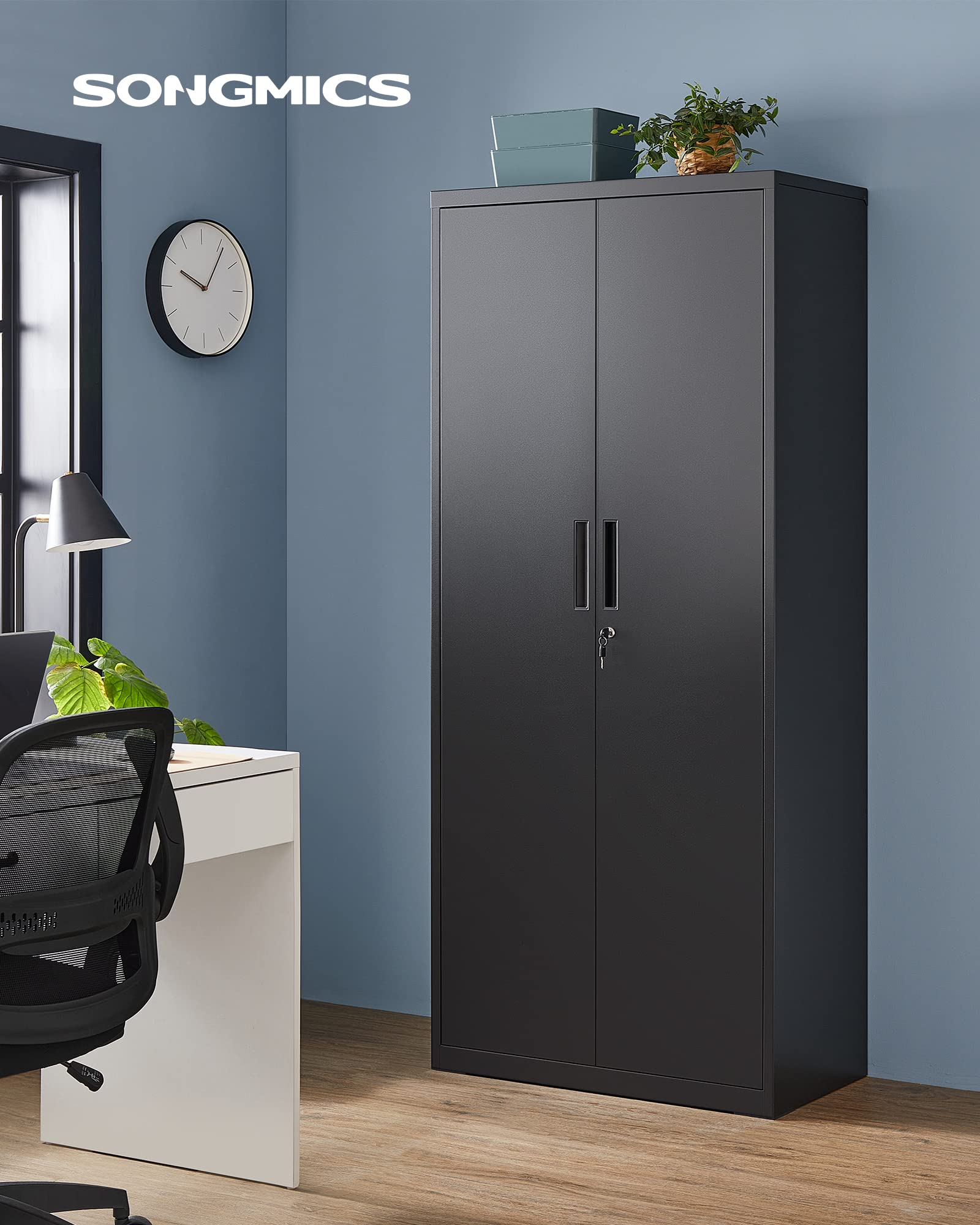 songmics-aktenschrank-metall-omc015b01-80x40x180-cm-mit-schloss image 2