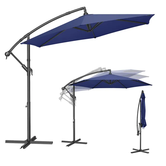 songmics-sonnenschirm-ampelschirm-300-cm-mit-st-nder-upf-50 image 1