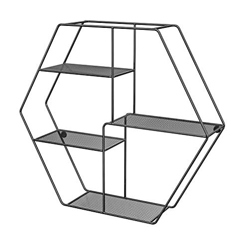 songmics-wandregal-sechseckig-mit-4-ablagen-lfs004b01-schwarz-60-5-x-12-x-53-cm image 8