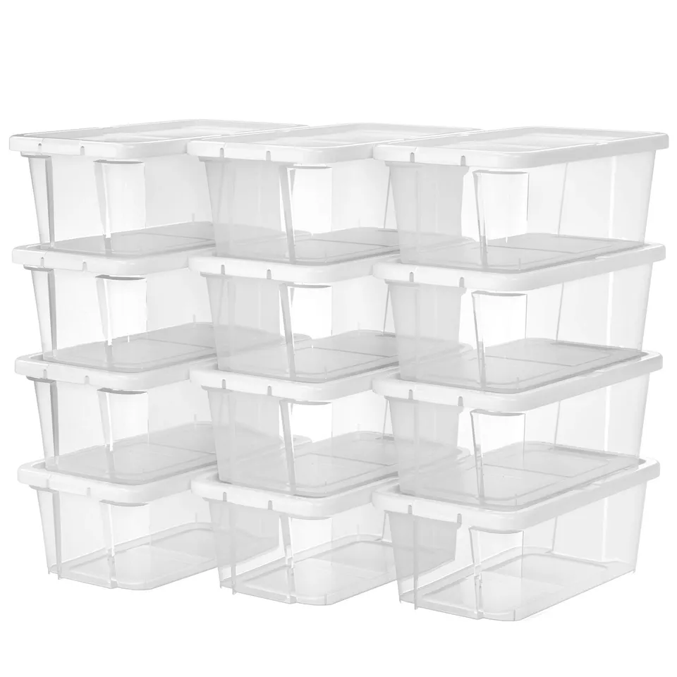 songmics-aufbewahrungsbox-lsp12wt-12er-set-transparent-f-r-schuhe-bis-gr-41 image 1