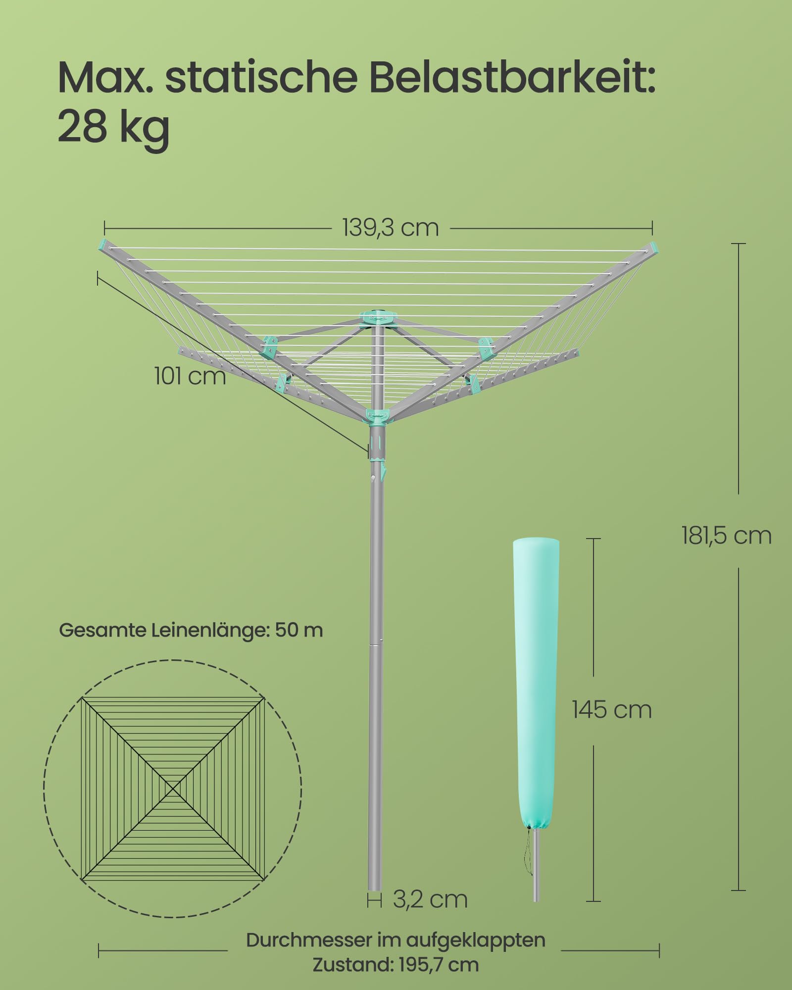 songmics-w-schespinne-klappbar-50-m-f-r-5-waschladungen image 6