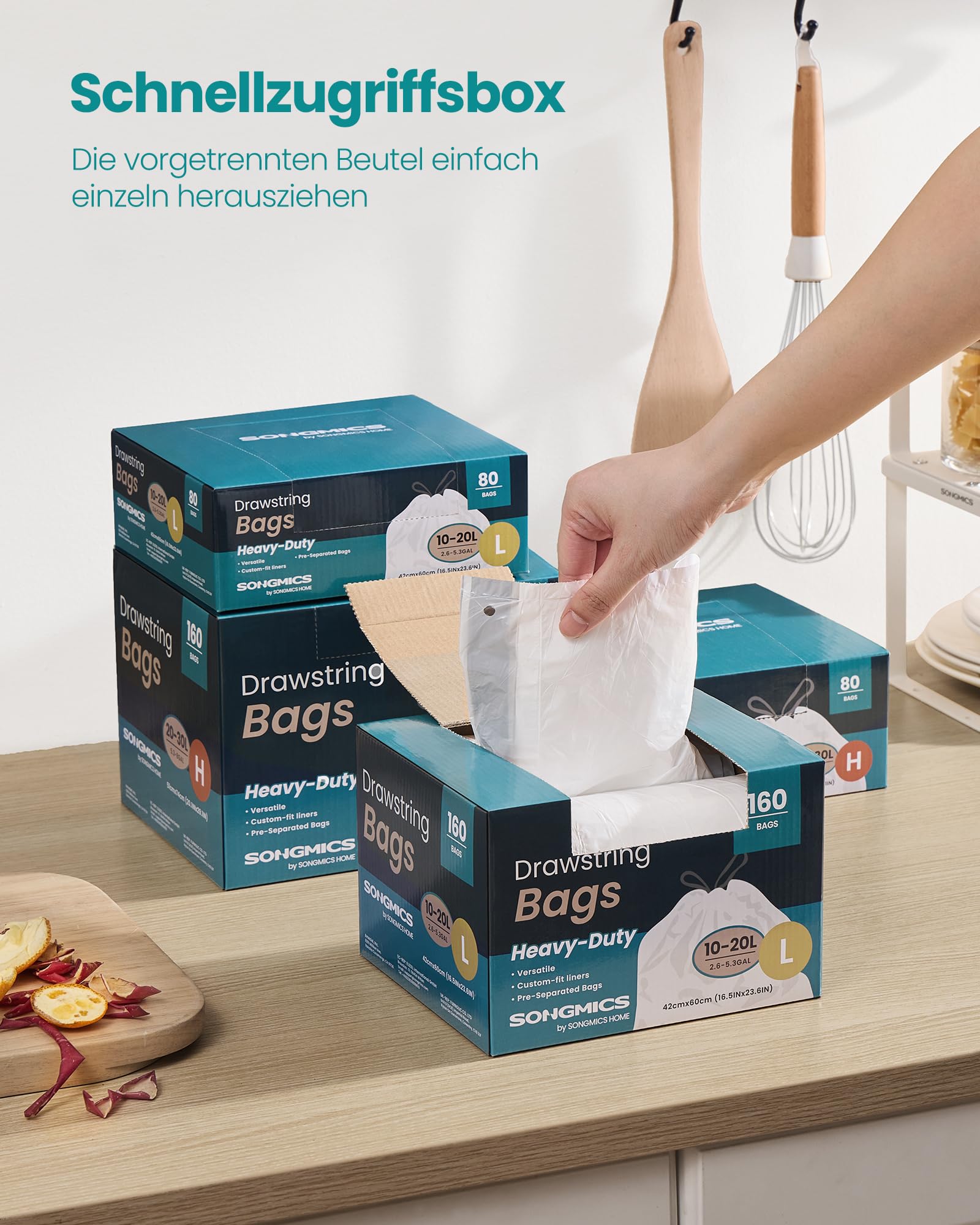songmics-m-llbeutel-mit-zugband-code-l-krb021a04-20-liter-160-st-ck-wei image 5