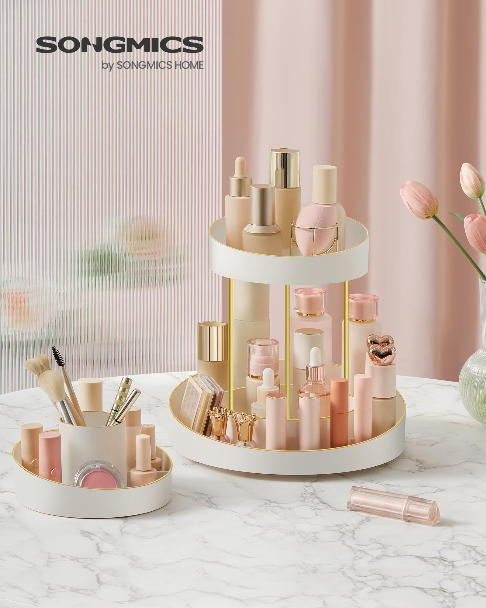 songmics-make-up-organizer-drehbar-jka027w01-wei-goldfarben-2-ebenen image 2