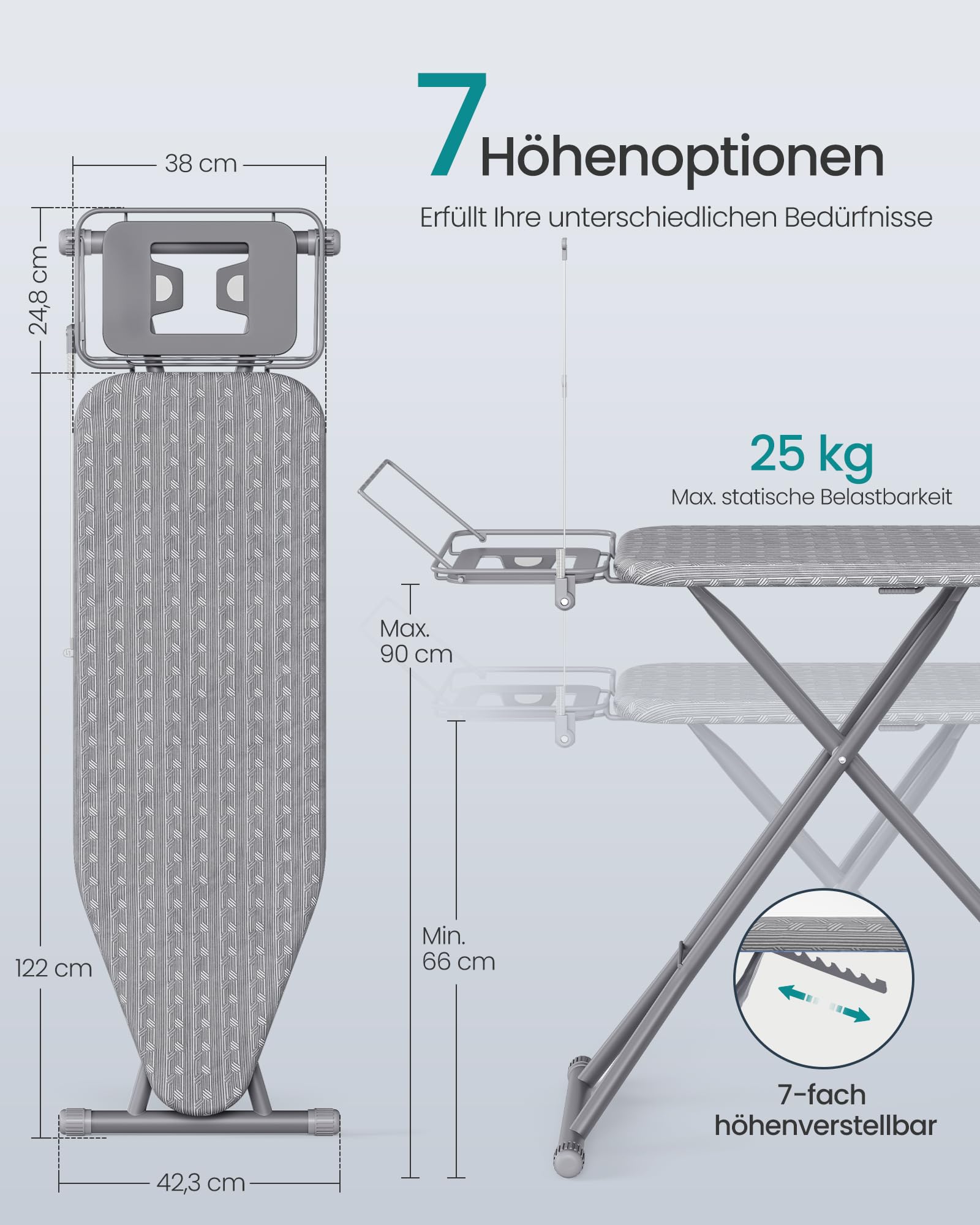 songmics-b-gelbrett-122-x-38-cm-h-henverstellbar-klappbar image 6