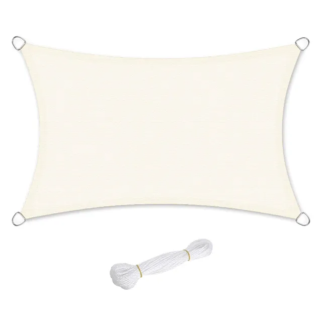 songmics-sonnensegel-gss25iv-2x5-m-hdpe-rechteckig-beige image 1