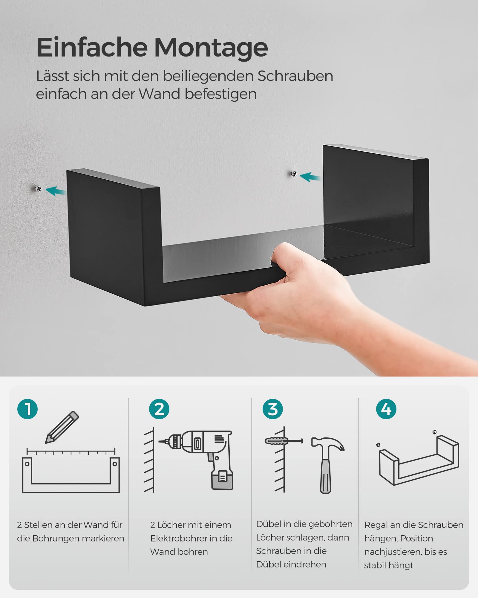 songmics-wandregal-lws66b-3-st-ck-30-45-60-cm-schwarz-hochglanz-10-kg image 6