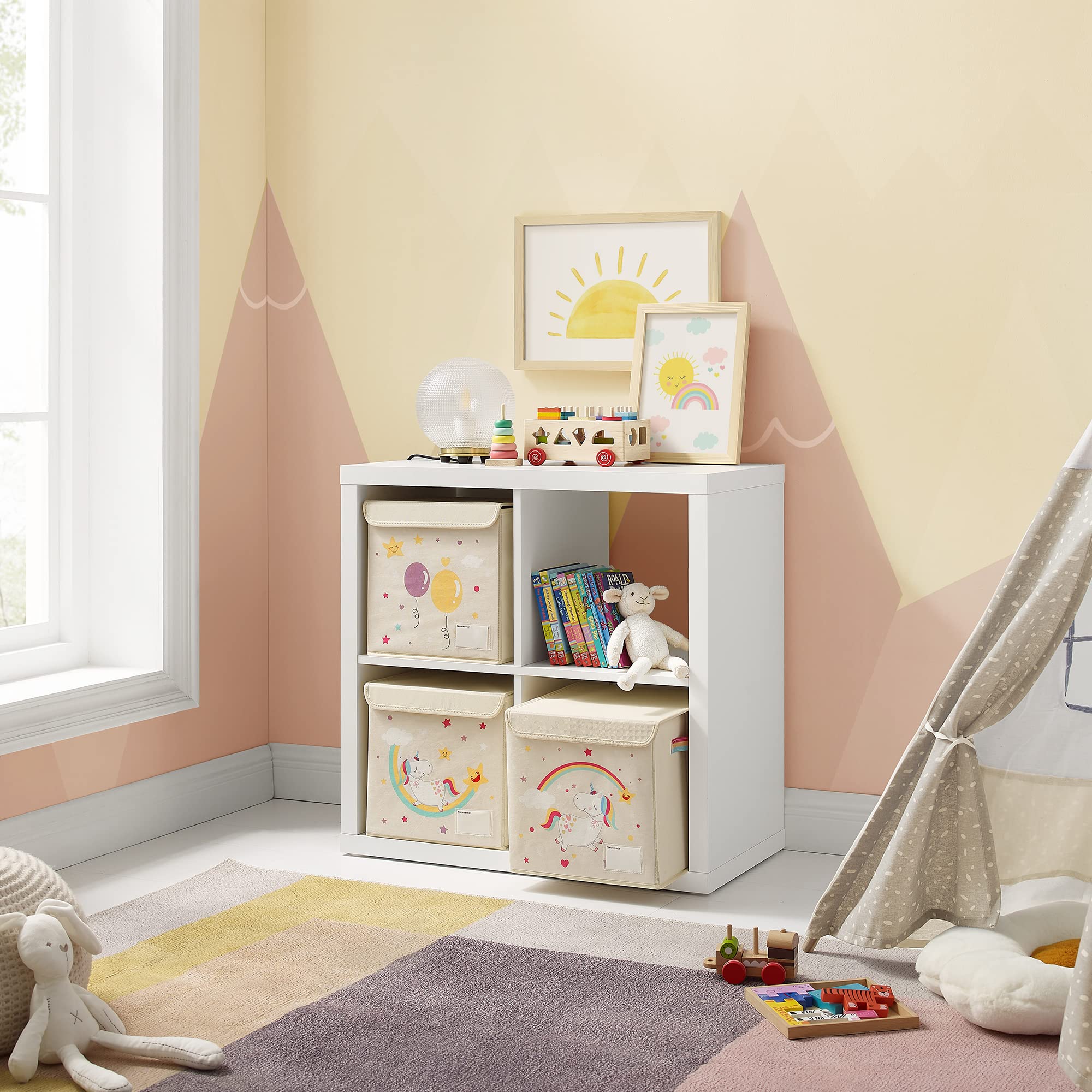 songmics-aufbewahrungsbox-rfb710w03-3er-set-30x30x30-cm-einhorn-beige image 3