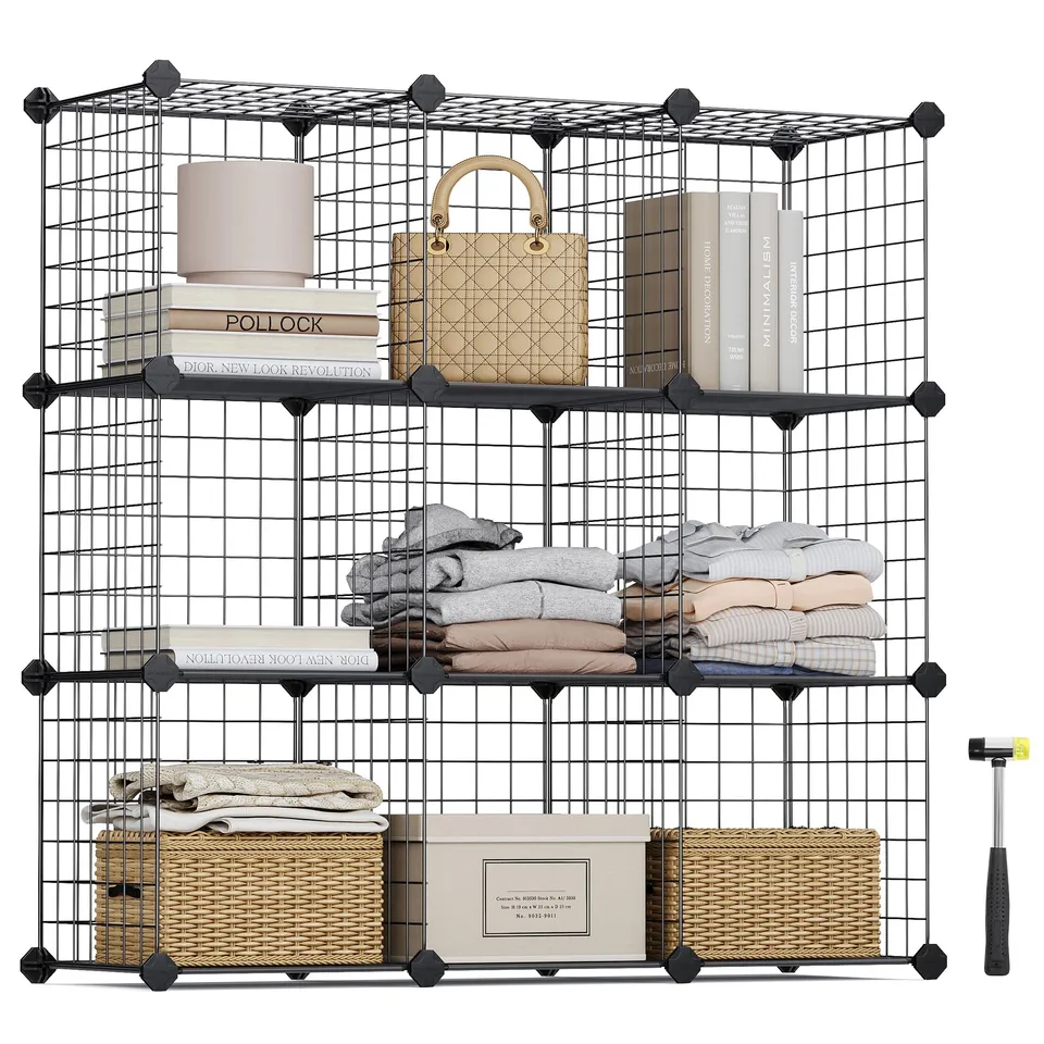 songmics-steckregal-lpi115h-9-f-cher-schwarz-93x31x93-cm image 1