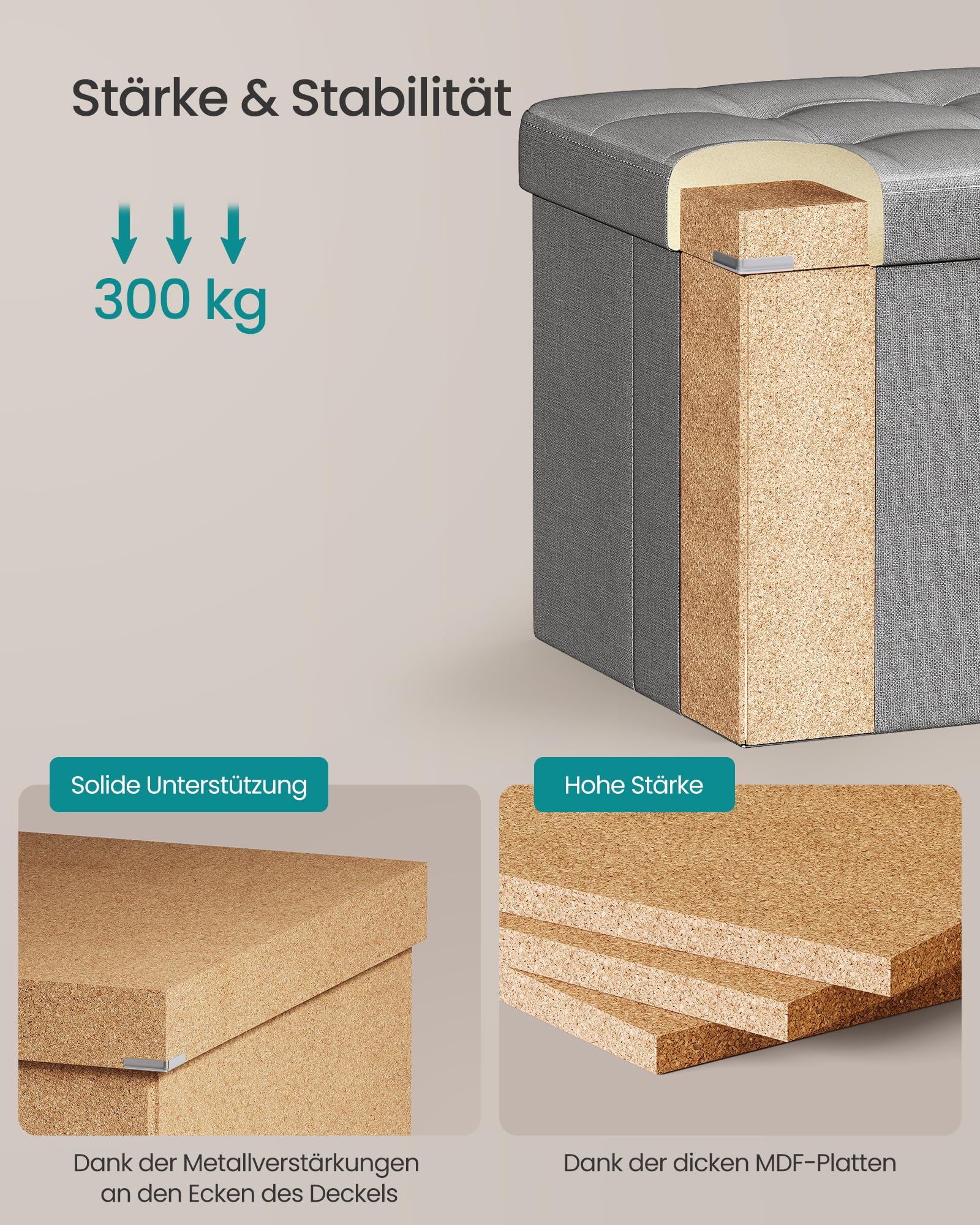 songmics-sitztruhe-lsf47g-sitzhocker-mit-stauraum-38-x-76-x-38-cm-aschgrau image 5
