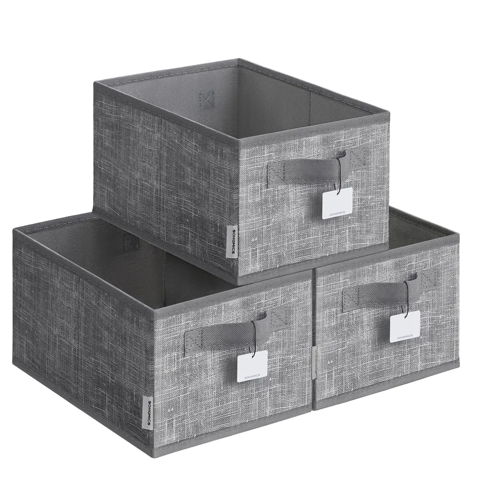 songmics-aufbewahrungsbox-3er-set-30-x-20-x-15-cm-schilfgrau-rob415g01 image 1