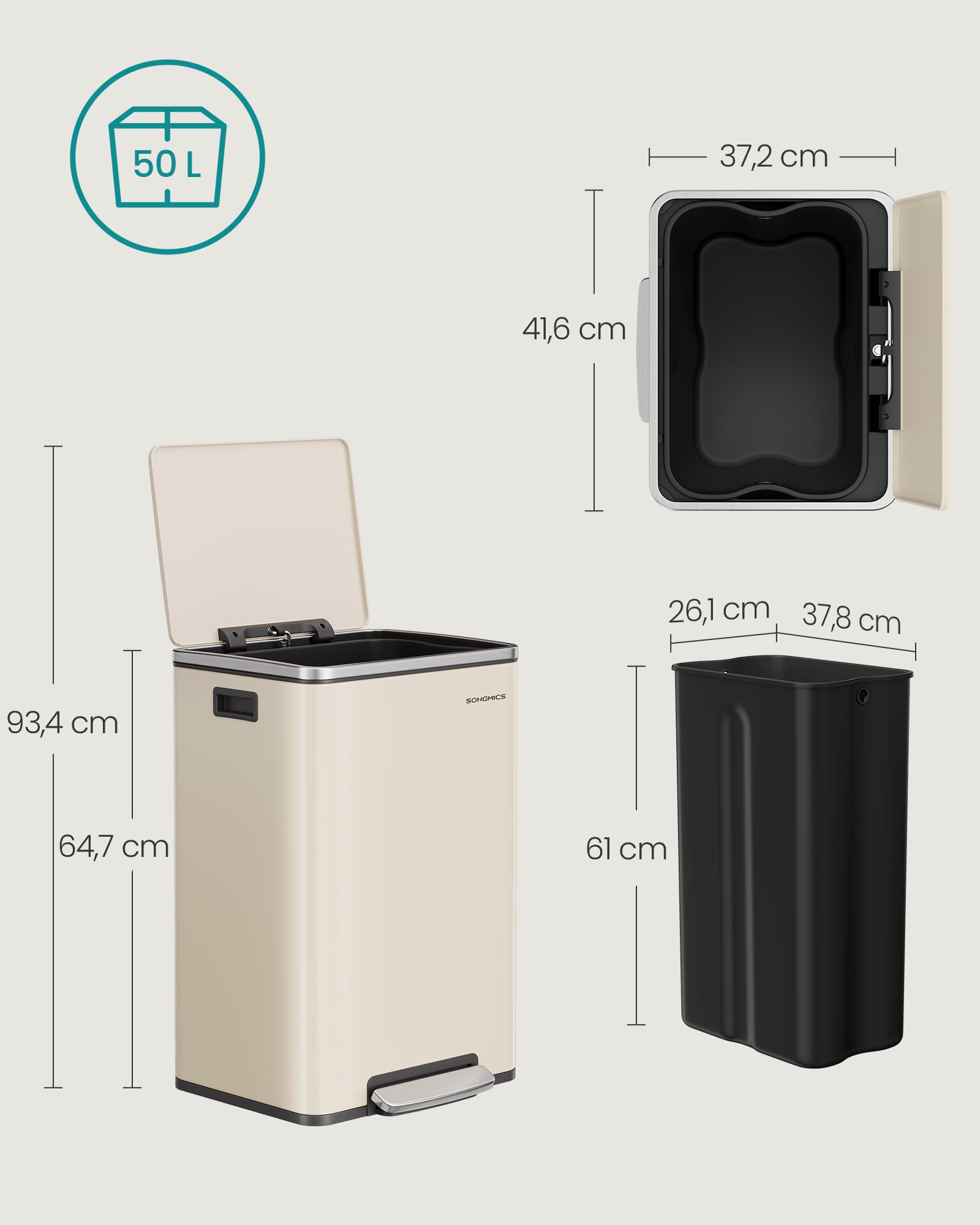 songmics-m-lleimer-50-l-stahl-mit-softclose-cremefarben-ltb595a02 image 4