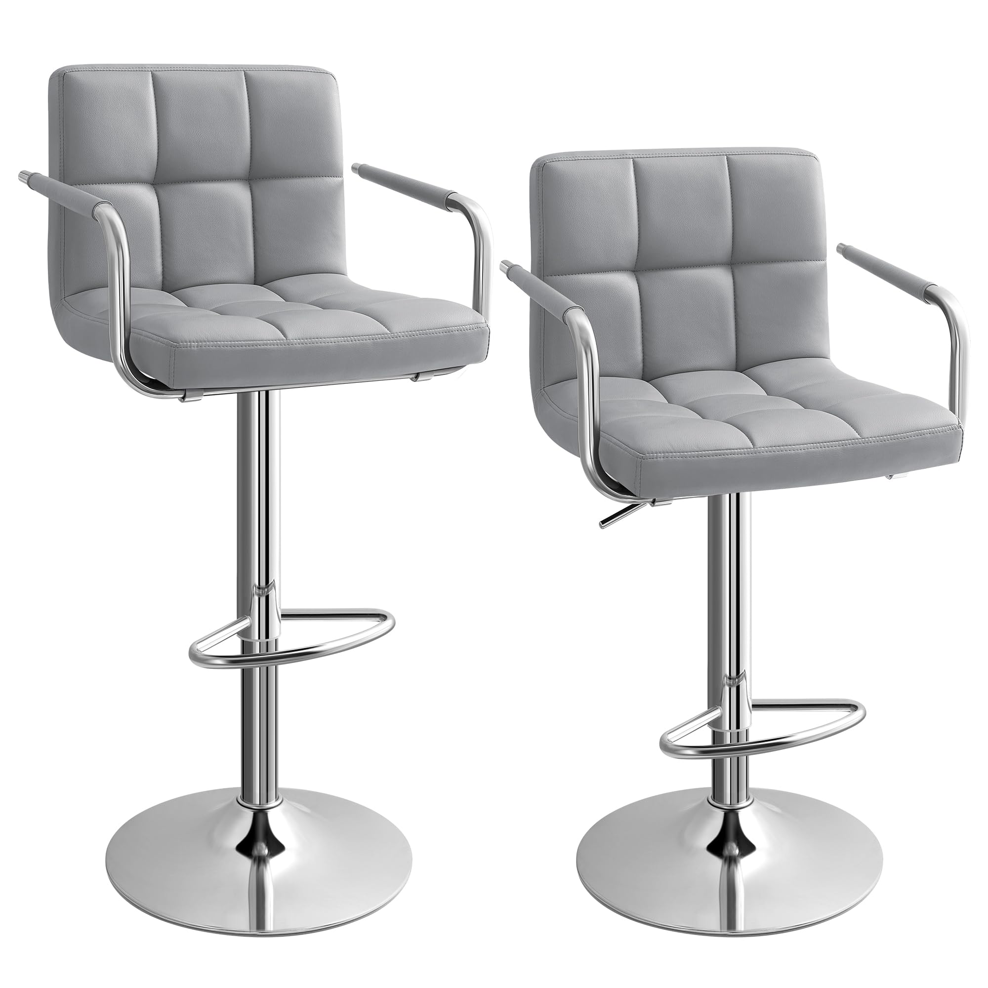 songmics-barhocker-ljb93g-2er-set-h-henverstellbarer-drehstuhl-hellgrau image 1