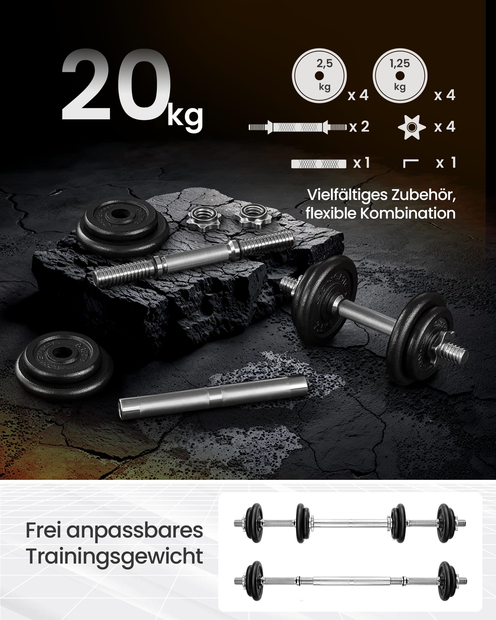 songmics-2-in-1-hantelset-verstellbar-20-kg-gusseisen image 6