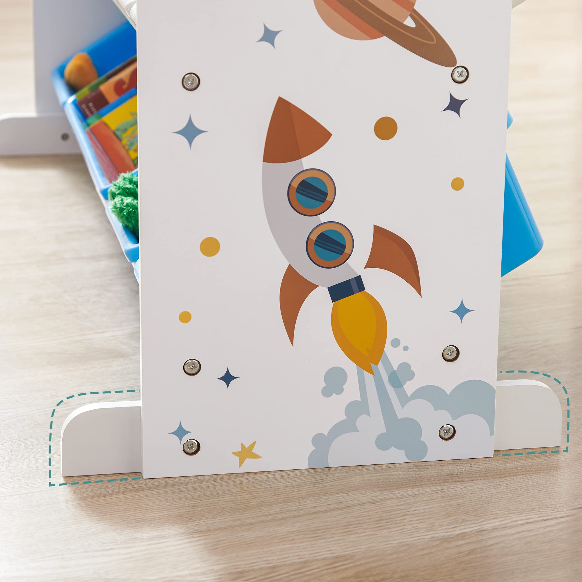 songmics-spielzeugregal-4-ebenen-mit-16-boxen-wei-blau-grau image 7