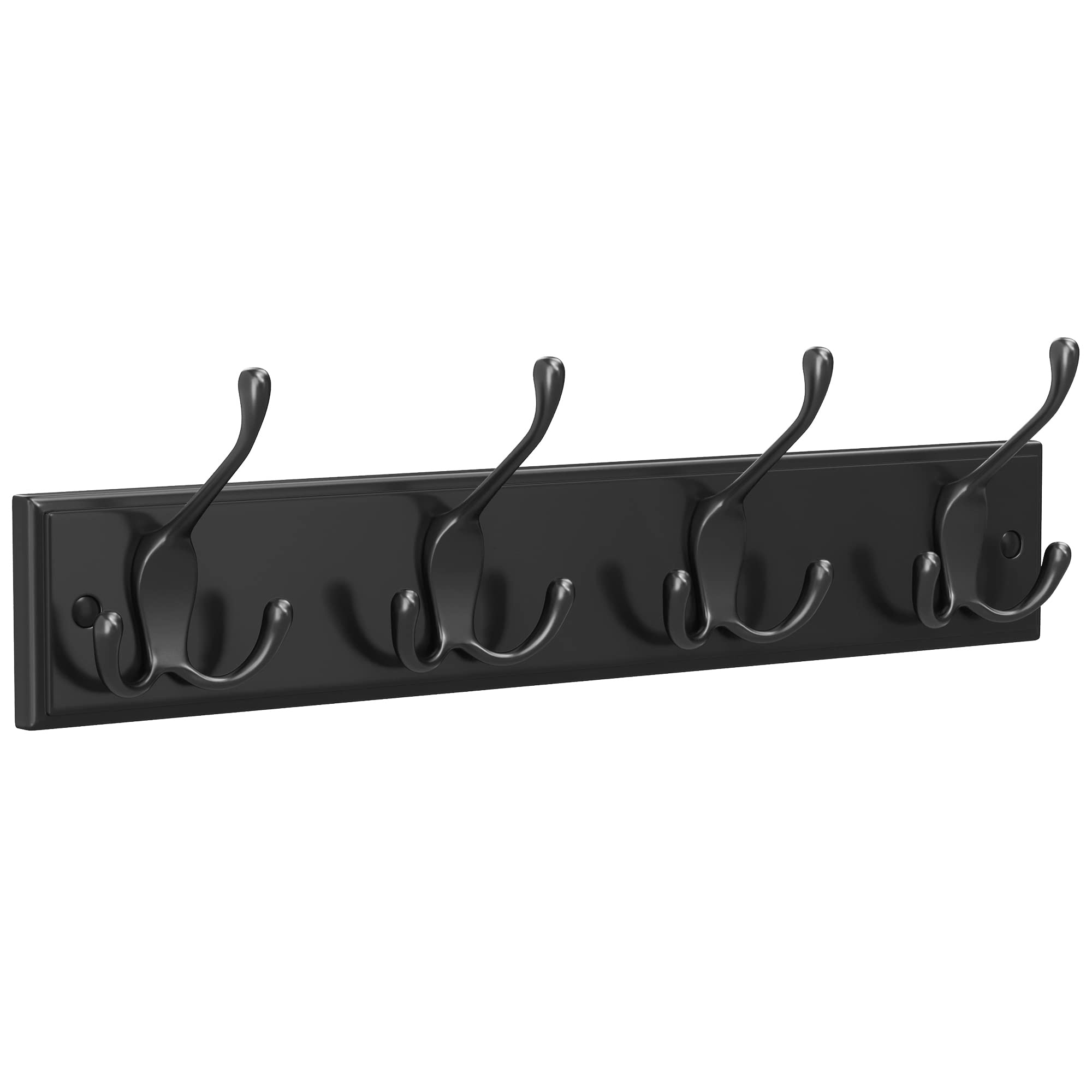 songmics-garderobenleiste-lhr030b01-4-dreifach-haken-schwarz image 1