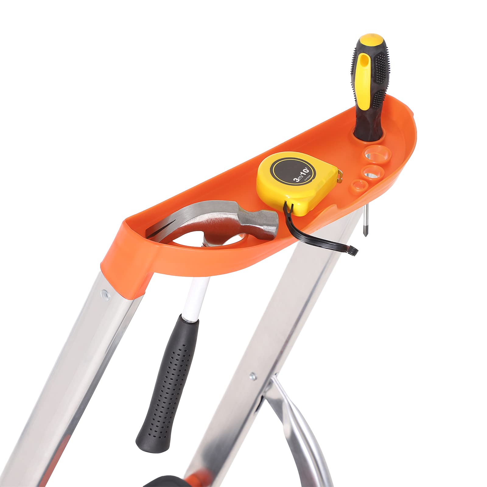 songmics-glt006wt01-trittleiter-6-stufen-aluminium-grau-orange image 3