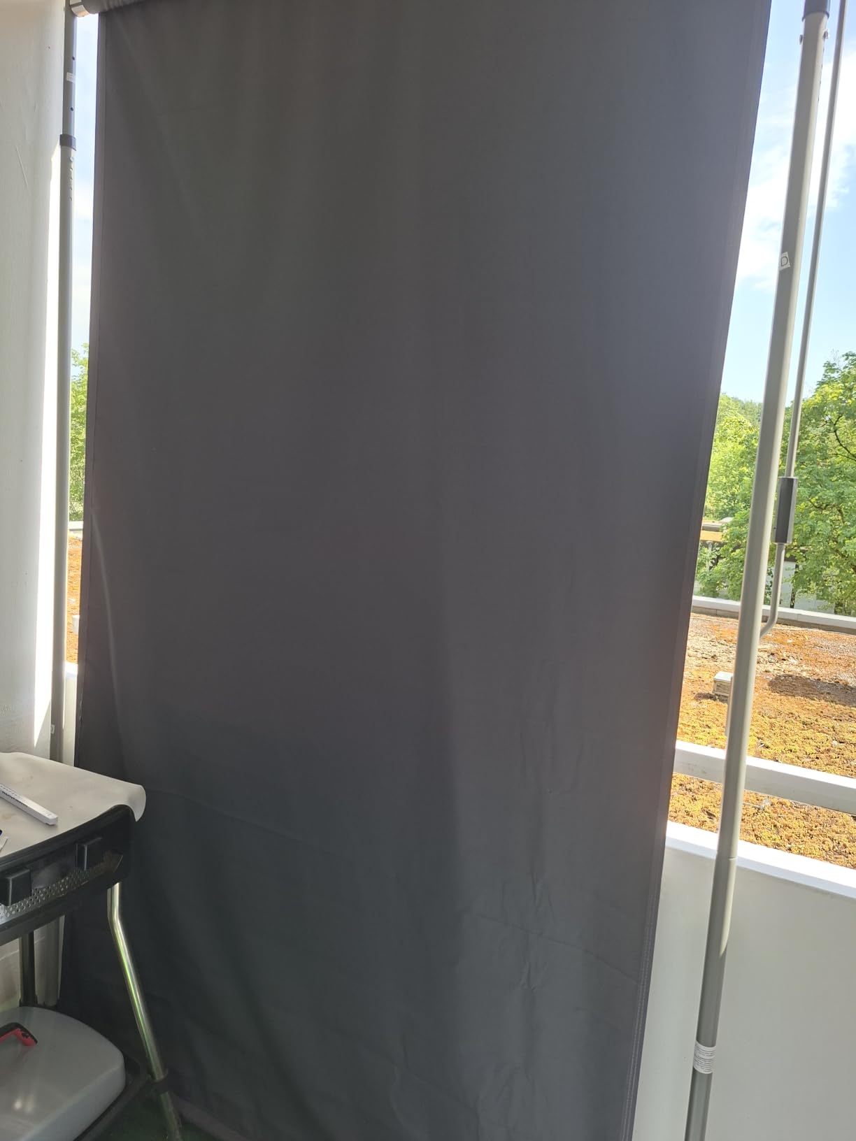 Endlich Schatten auf dem Balkon