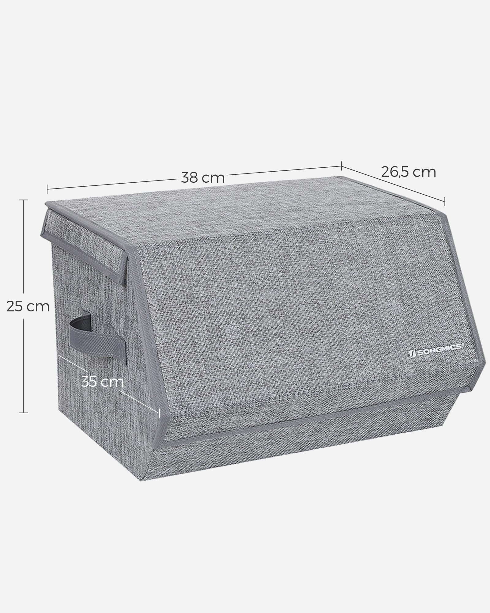 songmics-aufbewahrungsbox-2er-set-rlb02gy-faltbar-38-x-25-cm-mit-magnetdeckel image 5