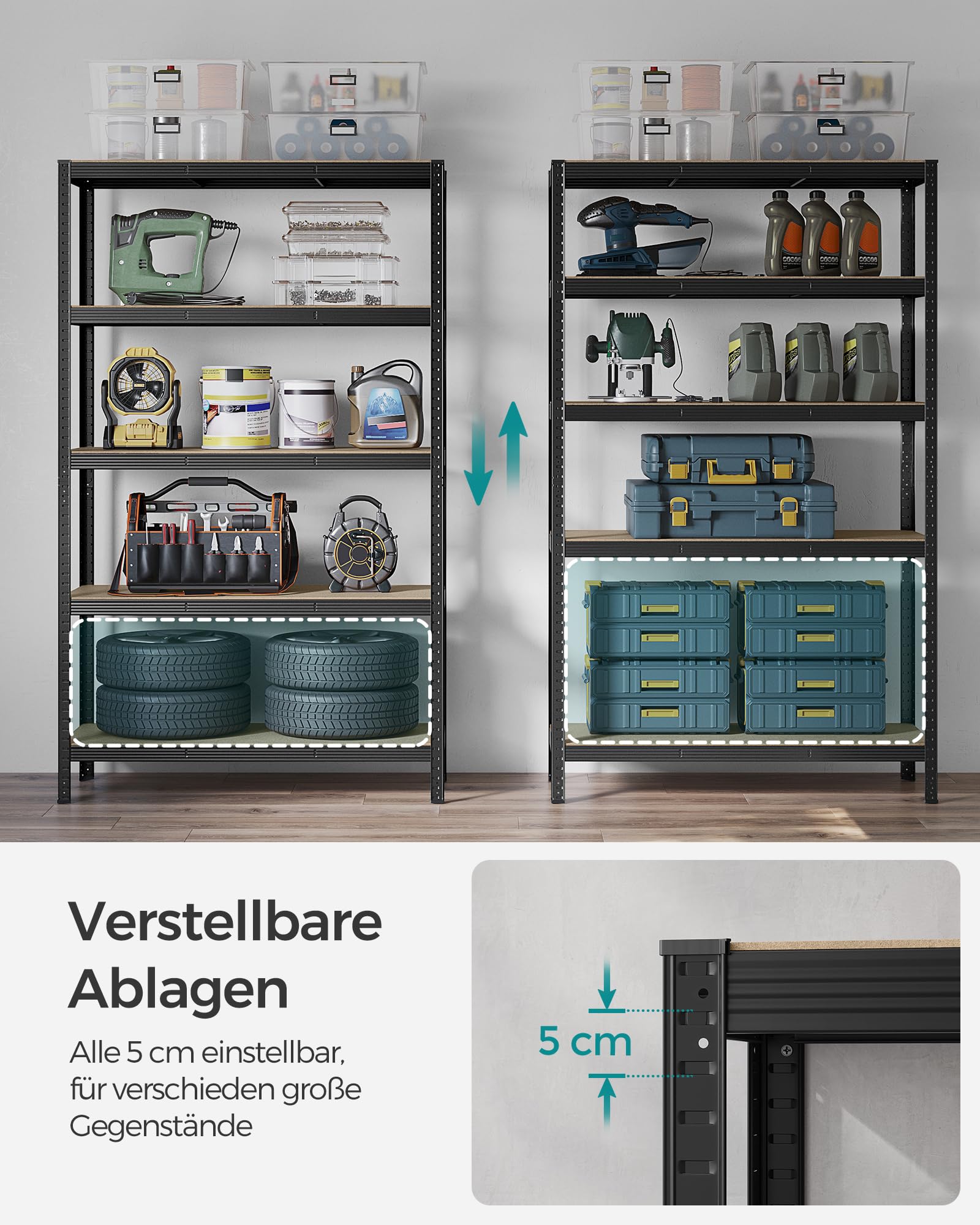 songmics-schwerlastregal-60-x-120-x-200-cm-schwarz-glr060b01 image 5