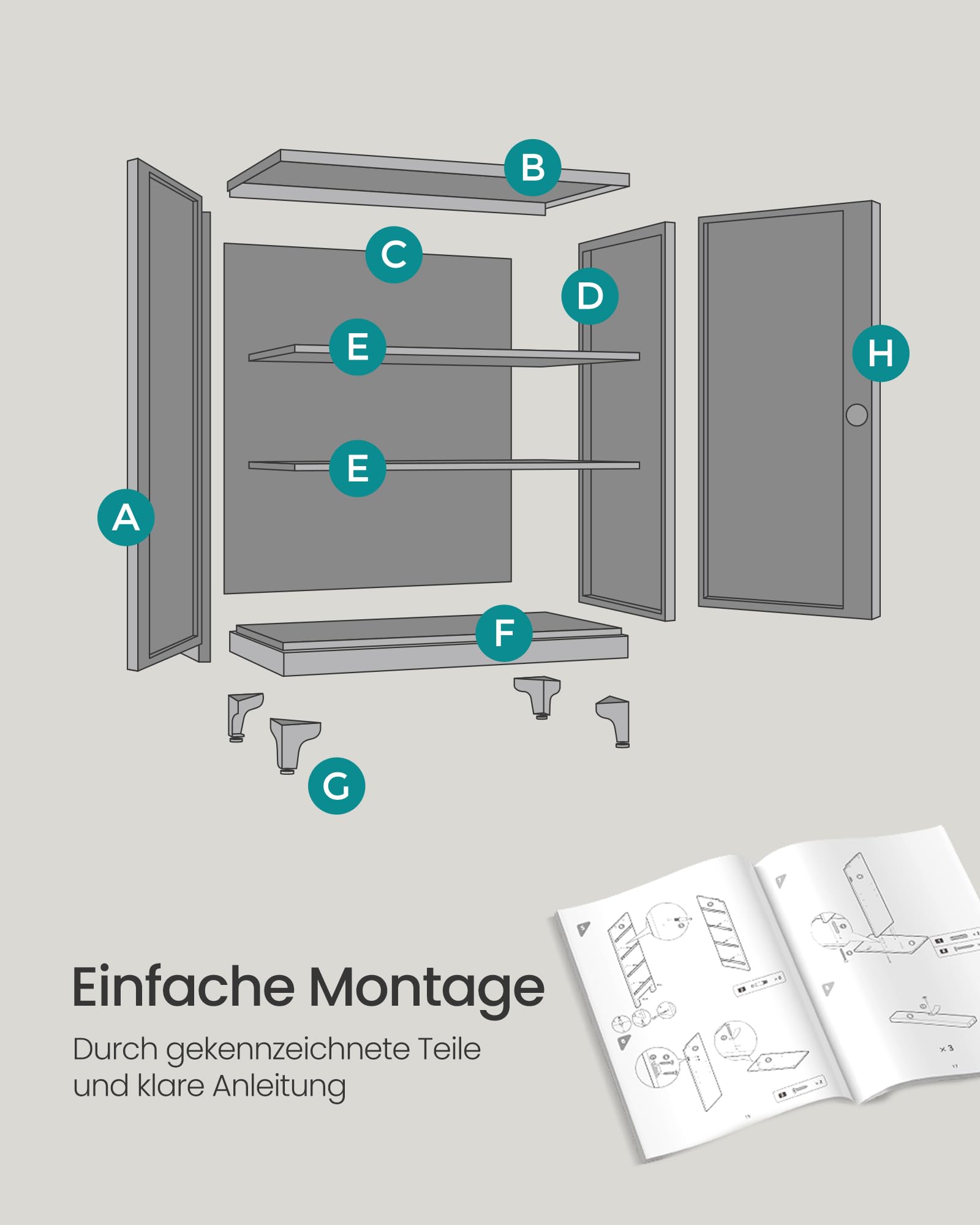 songmics-aktenschrank-stahl-mattwei-40-x-80-x-90-cm-abschlie-bar-omc013w01 image 3
