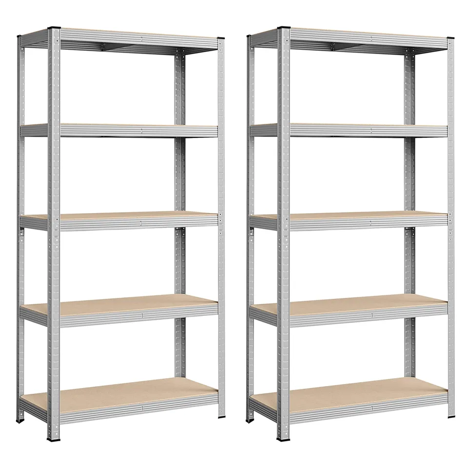 songmics-schwerlastregal-glr80sv-2er-set-40-x-90-x-180-cm-silber image 1