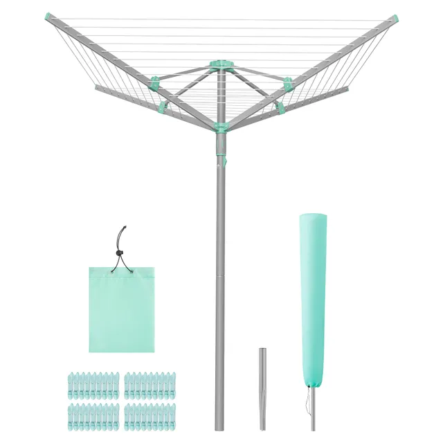 songmics-w-schespinne-drehbar-klappbar-45-m-w-scheleine image 1