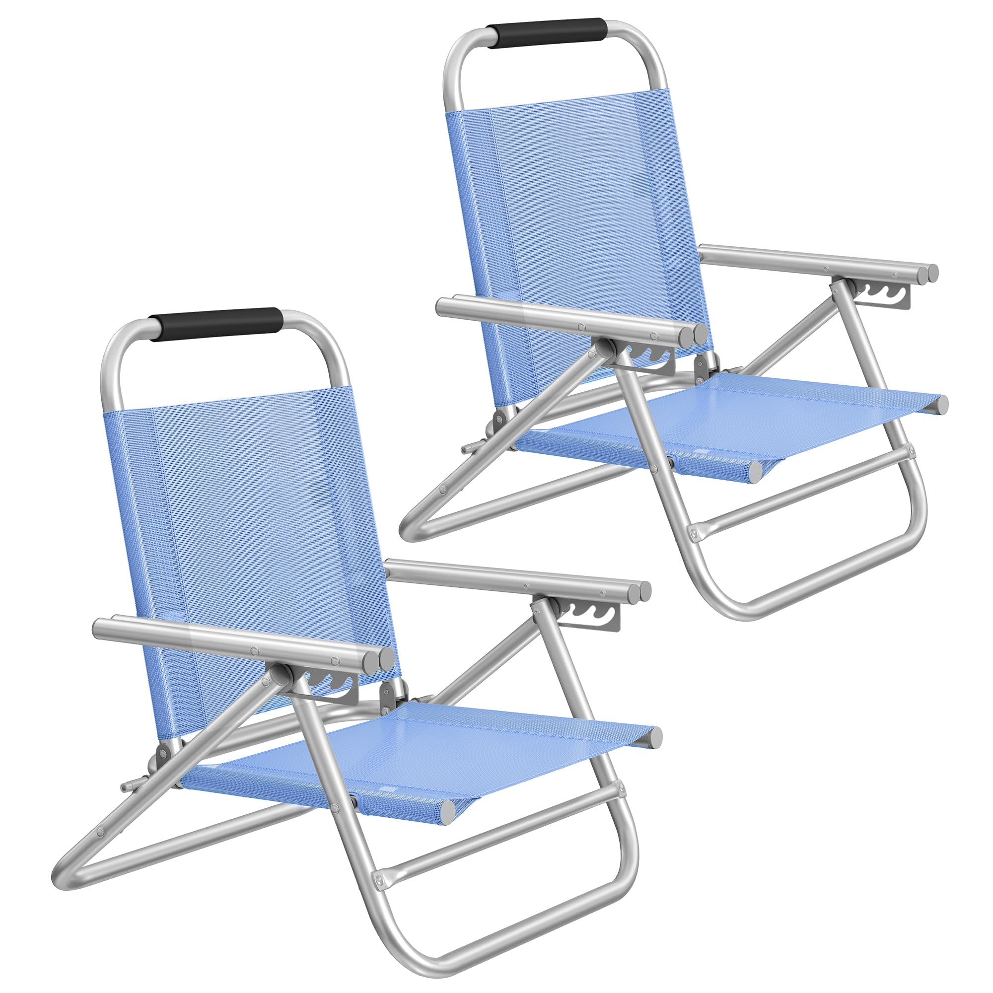 songmics-strandstuhl-klappstuhl-mit-4-stufig-verstellbarer-r-ckenlehne-und-armle-3 image 1