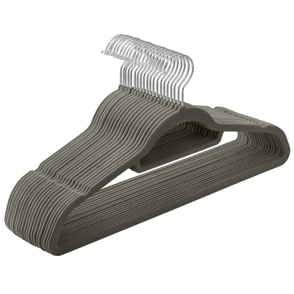 songmics-samt-kleiderb-gel-20er-set-43-5-cm-silber-grau-crf20v image 1