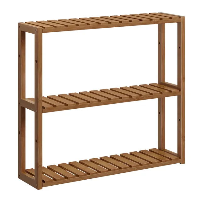 songmics-badregal-bcb013k01-bambus-3-ablagen-kaffeebraun image 1