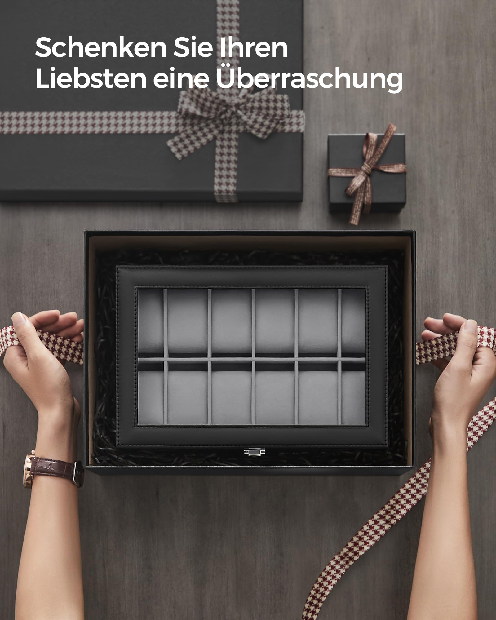 songmics-uhrenbox-jwb12b-mit-12-f-chern-und-glasdeckel-schwarz image 7