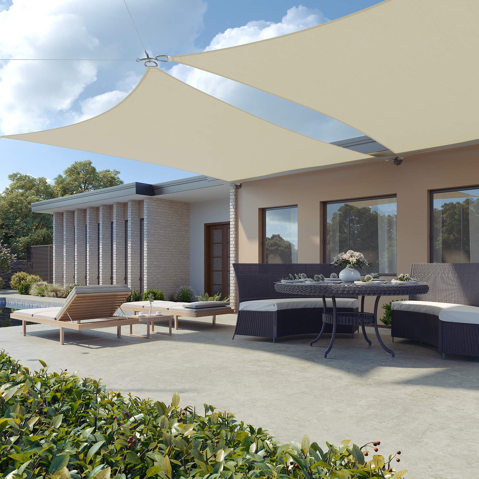 songmics-sonnensegel-gss25iv-2x5-m-hdpe-rechteckig-beige image 7
