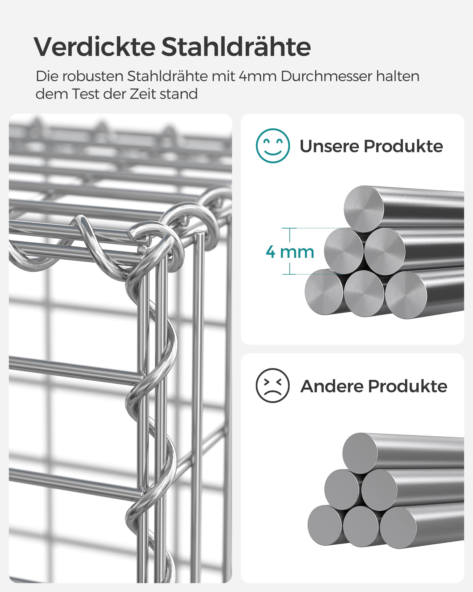 songmics-gabionenkorb-ggb153-steinkorb-100-x-50-x-30-cm-verzinkt-silber image 3