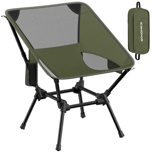 songmics-campingstuhl-klappbar-h-henverstellbar-bis-150-kg-mit-2-seitentaschen image 1