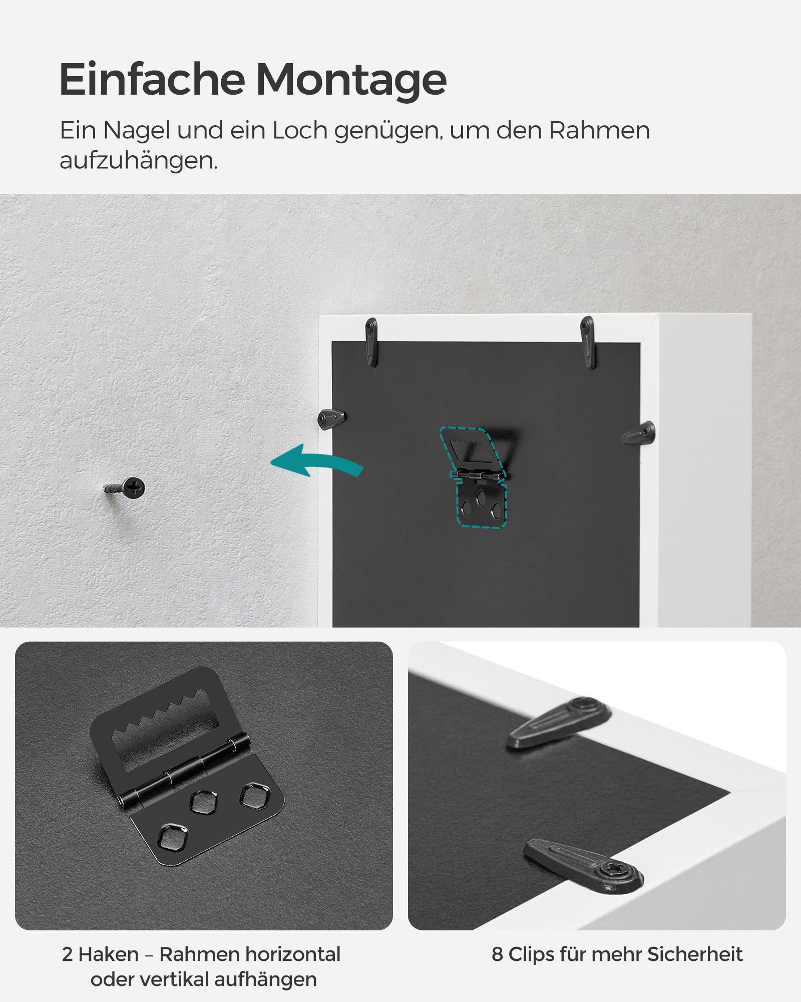 songmics-3d-bilderrahmen-rpf007w01-wei-22-5-x-27-5-cm image 5