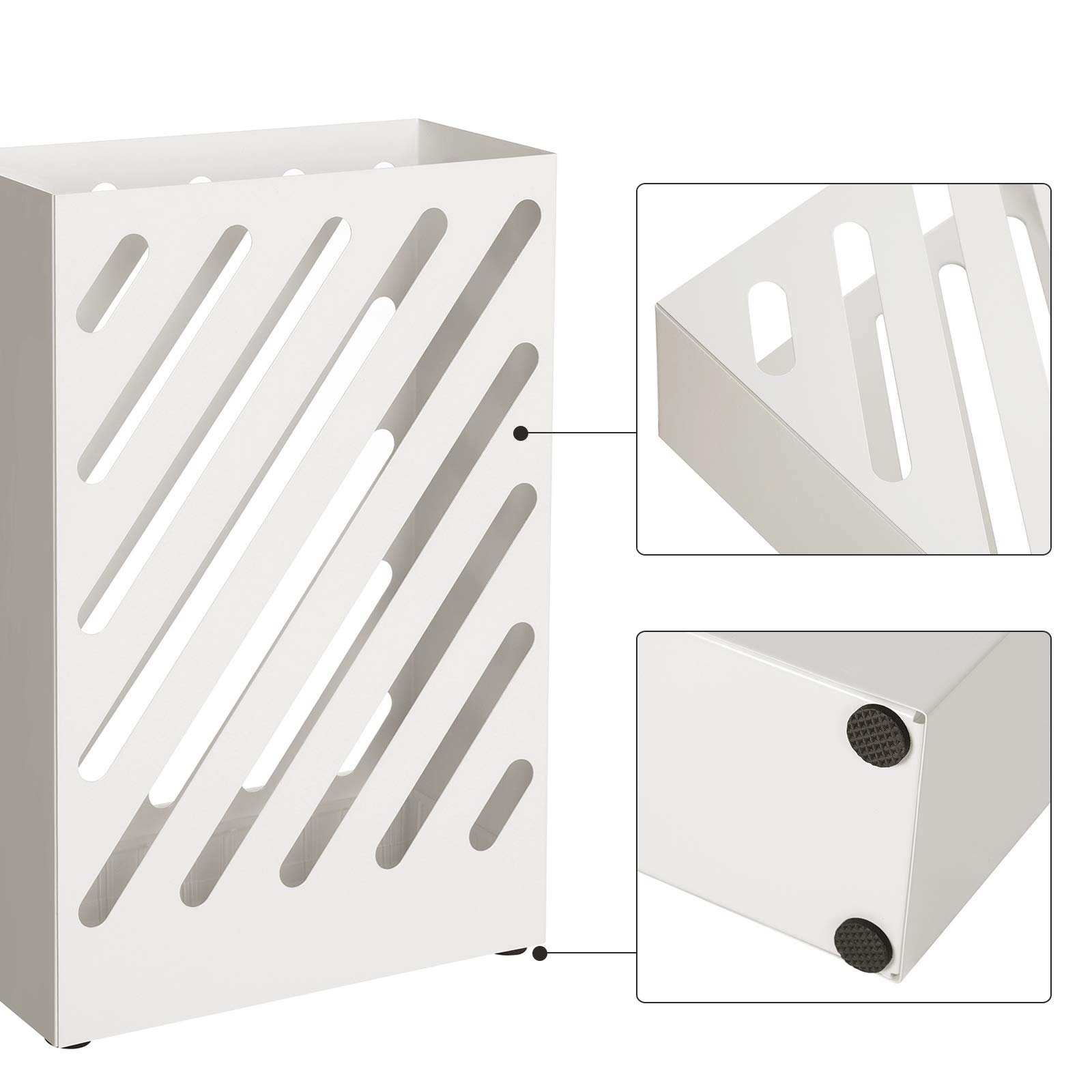 songmics-luc03wt-regenschirmst-nder-rechteckig-metall-wei image 6