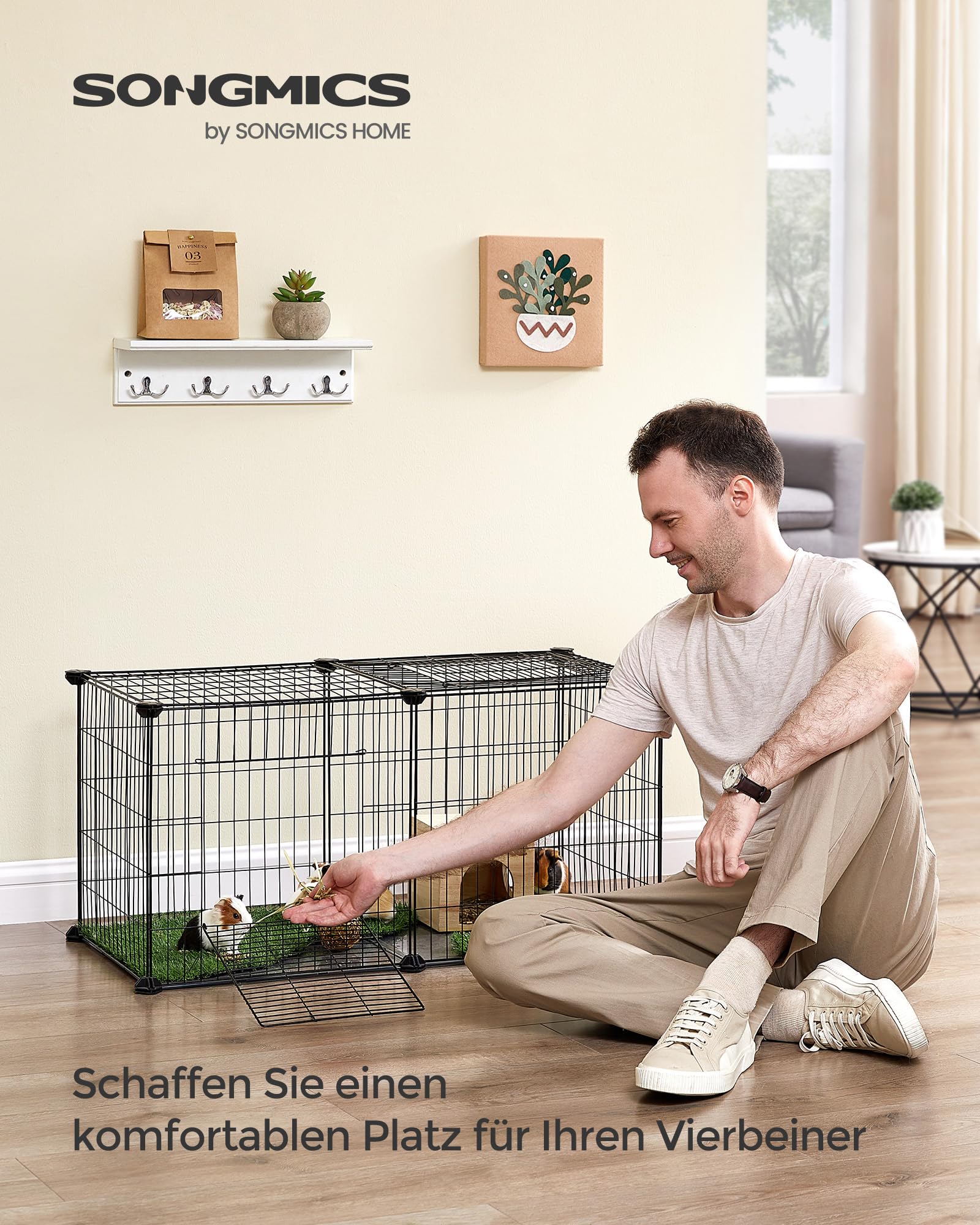 songmics-lpi009b01-kleintierk-fig-laufstall-l-82x41x41-cm-schwarz image 2