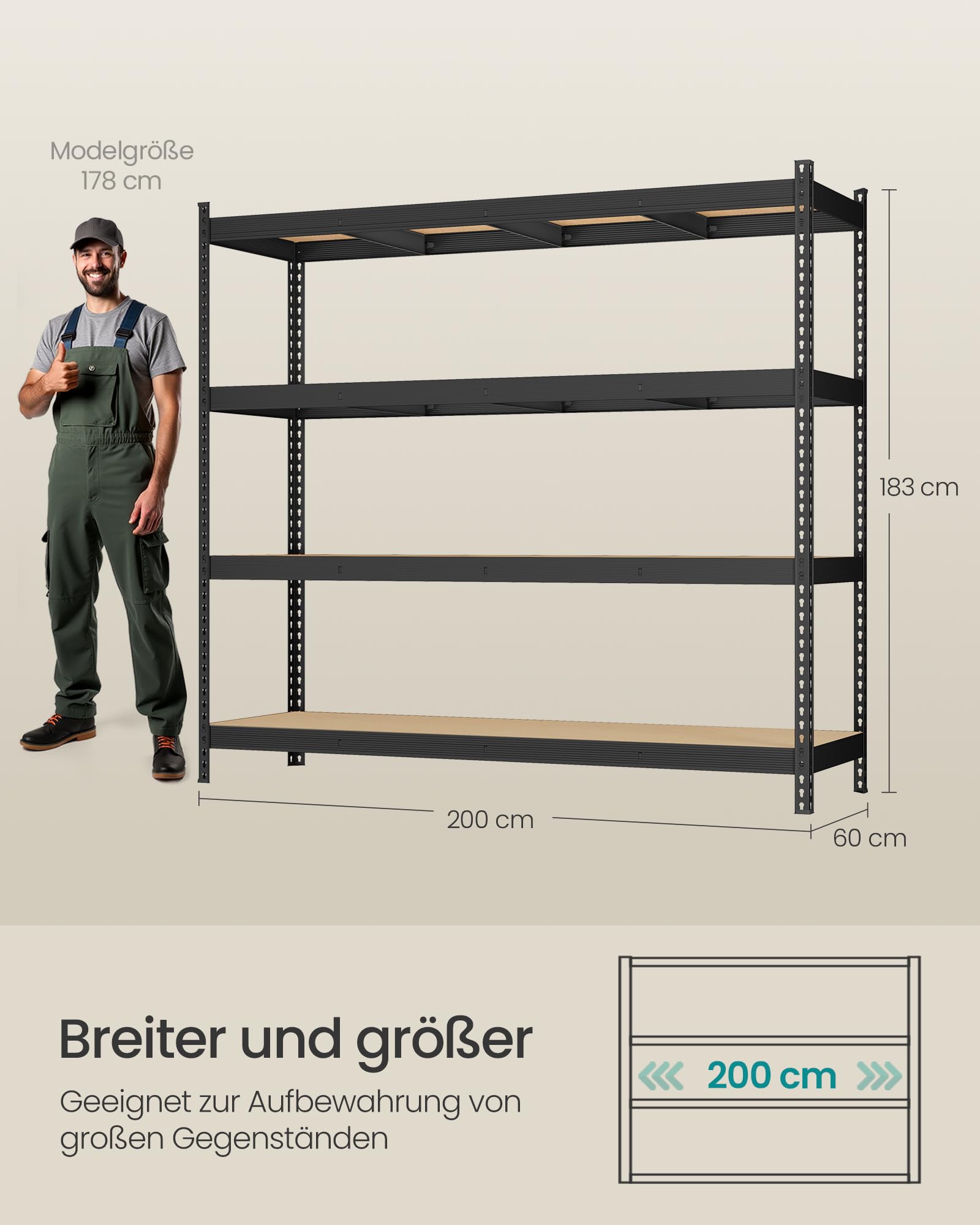 songmics-schwerlastregal-glr728bz01-200-x-183-cm-tintenschwarz image 3