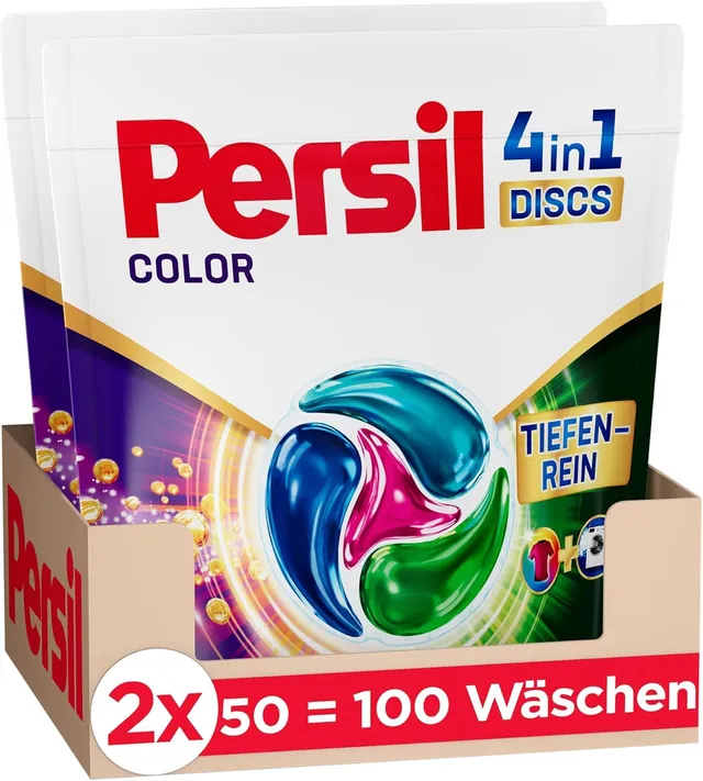 persil-color-4in1-discs-colorwaschmittel-f-r-100-waschladungen image 1