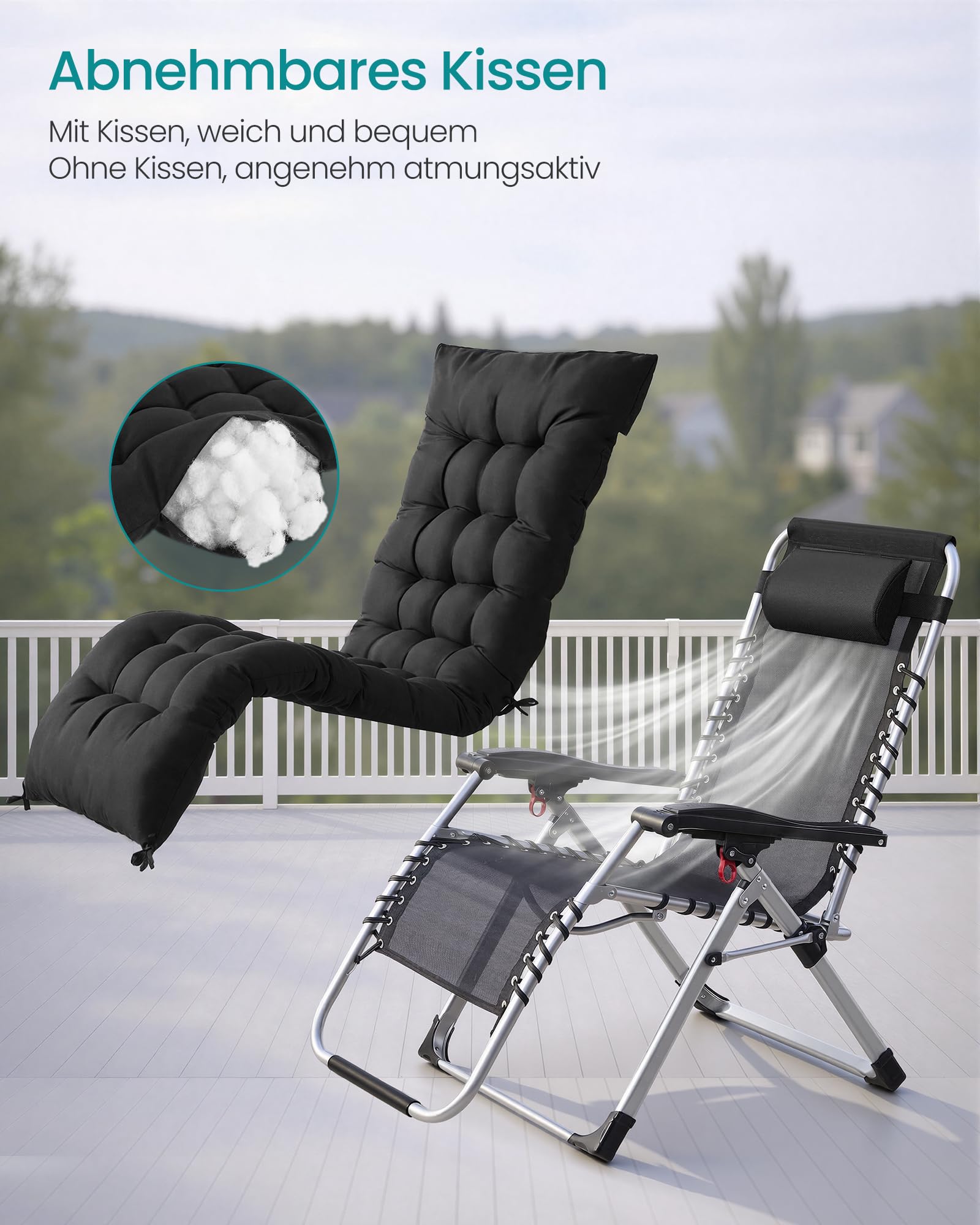 songmics-sonnenliege-klappbar-mit-tablett-und-kissen-schwarz image 7