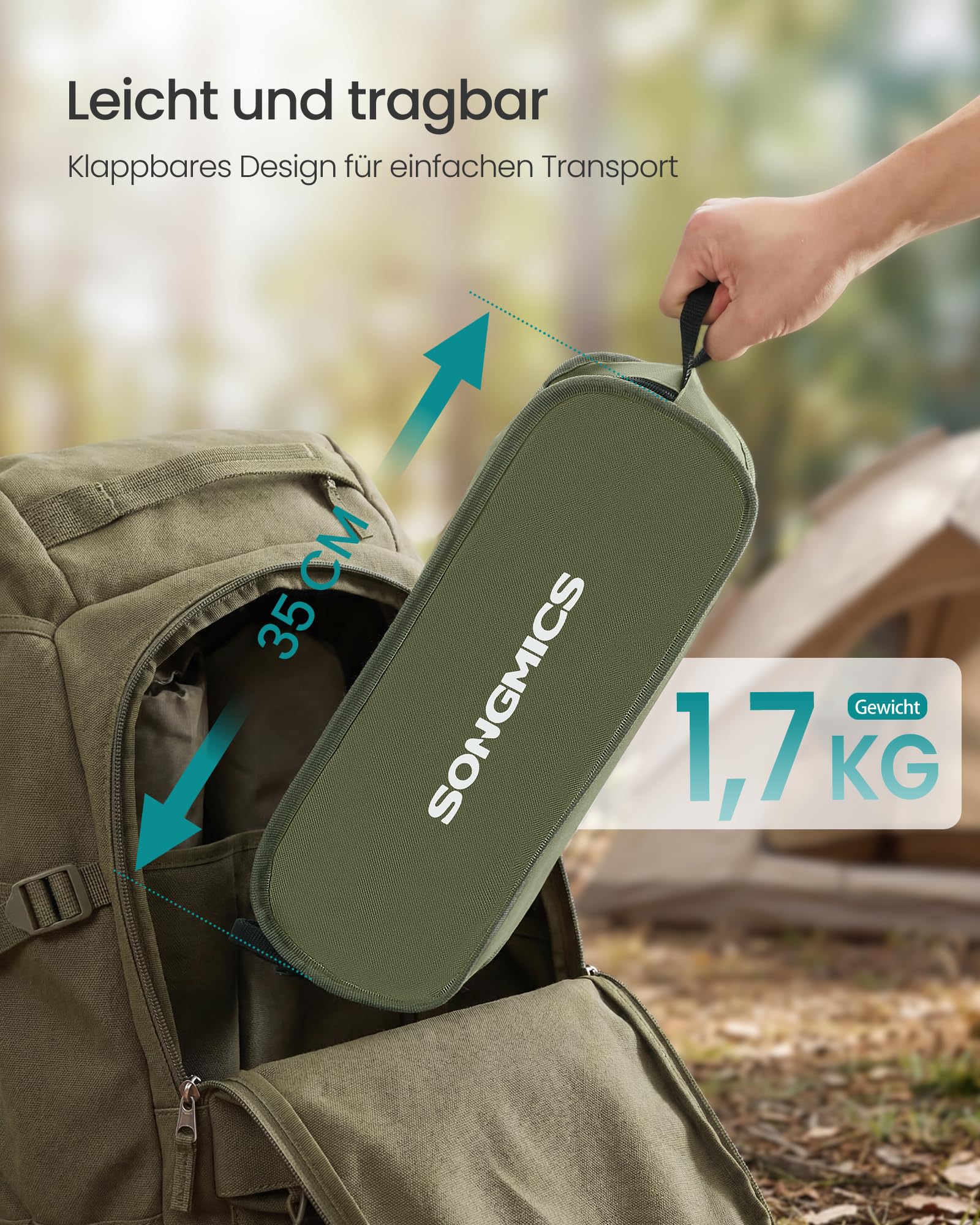 songmics-campingstuhl-klappbar-h-henverstellbar-bis-150-kg-mit-2-seitentaschen image 5