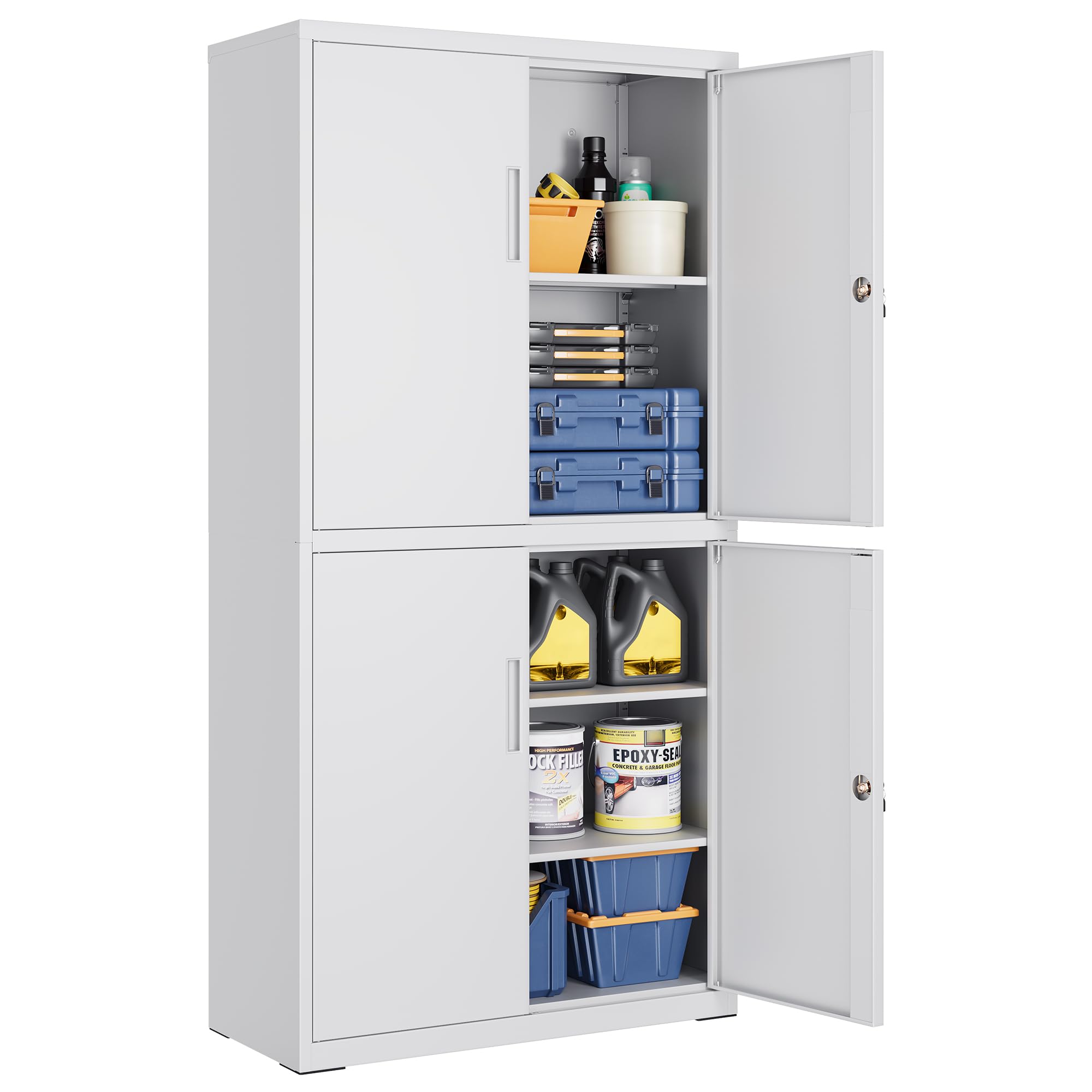 songmics-aktenschrank-omc016b01-stahl-40x80x180cm-mattschwarz image 8