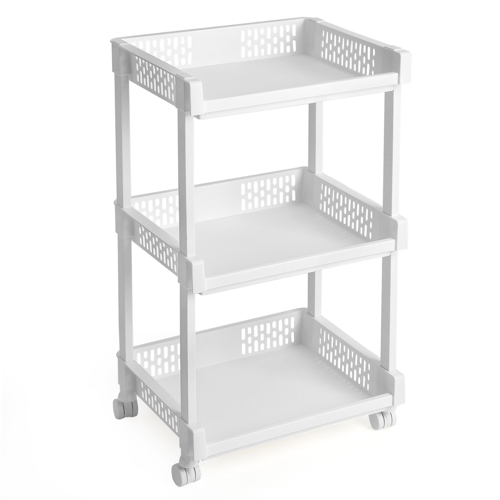 songmics-rollwagen-ksc03wt-wei-3-etagen-61-cm-mit-rollen image 1