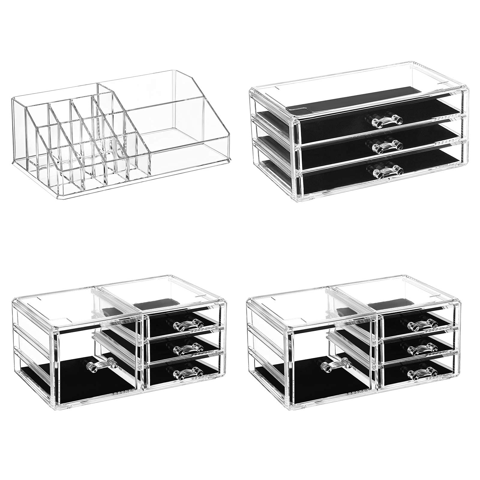 songmics-make-up-organizer-xxl-4in1-transparent-11-schubladen image 4