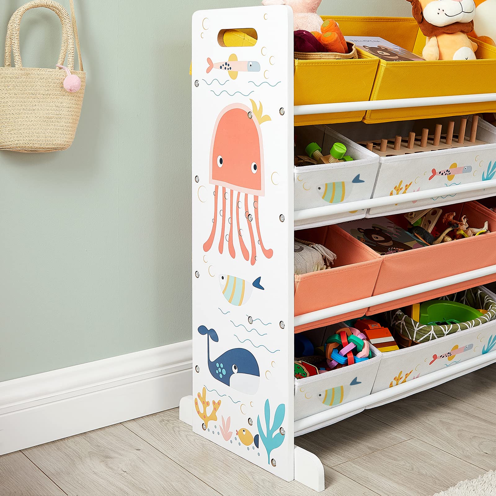 songmics-spielzeugregal-gkrs04wt-kinderzimmerregal-mit-12-stoffboxen-f-r-b-cher- image 8