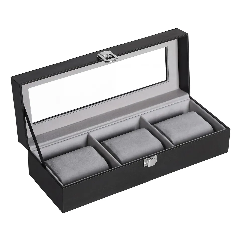 songmics-uhrenbox-jwb039b201-mit-3-f-chern-glasdeckel image 1